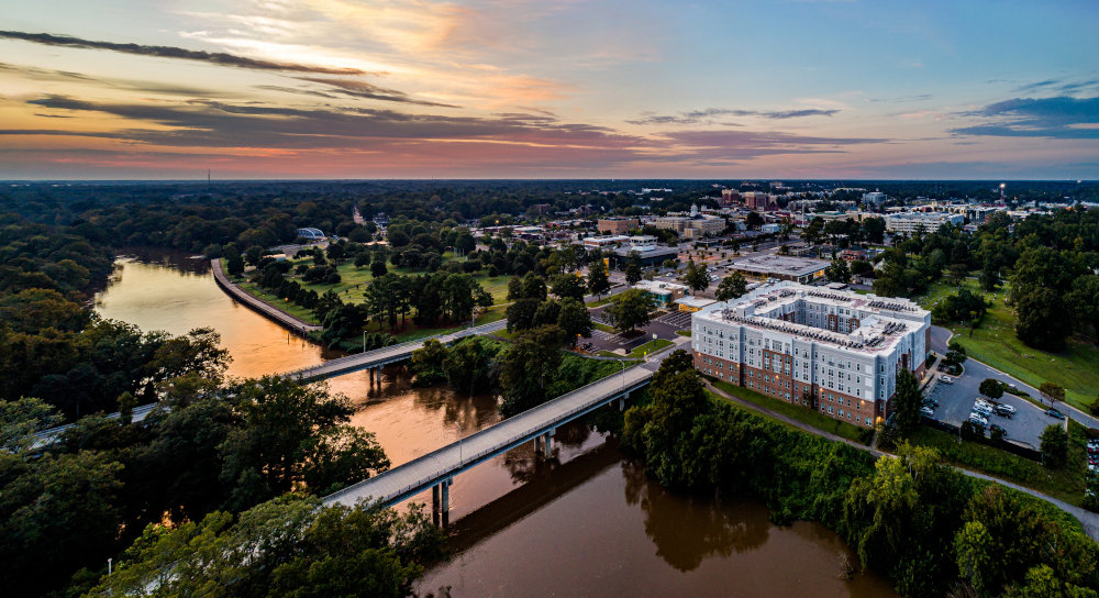 Tar river uptown Greenville, NC